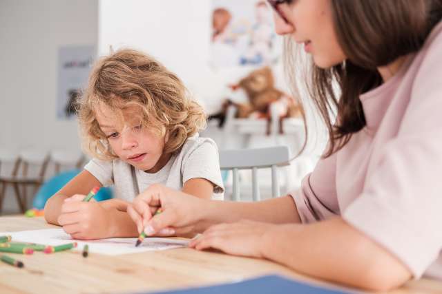 A woman is with a child is shown. This demonstrates concepts of child therapy in St. Louis, MO. Our therapist in St. Louis, MO have many openings for therapy. 