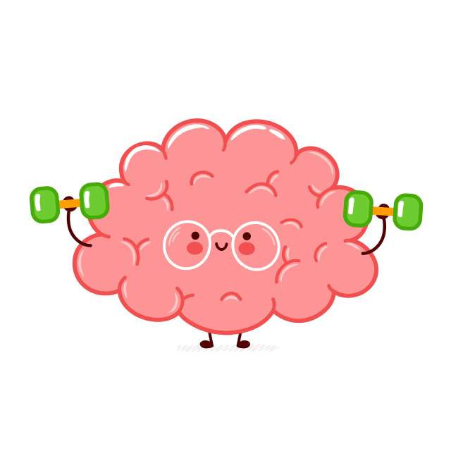 A cartoon brain is shown. This relates to concepts of DBT therapy in St. Louis, MO. Our DBT therapists in St. Louis, MO offer effective DBT therapy in St. Louis, MO. 