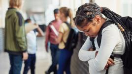 A girl being bullied